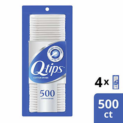 Picture of Q-Tips Swabs Cotton, 500 Count (Pack of 4)