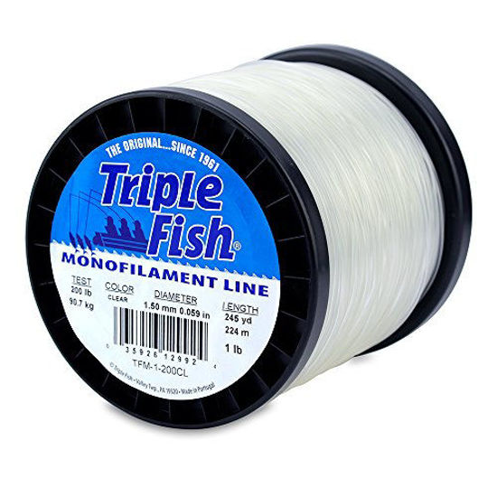 GetUSCart Triple Fish Mono Line 200 lb 90.7 kg test .059 in