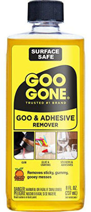 Picture of Goo Gone Adhesive Remover - 8 Ounce - Surface Safe Adhesive Remover Safely Removes Stickers Labels Decals Residue Tape Chewing Gum Grease Tar