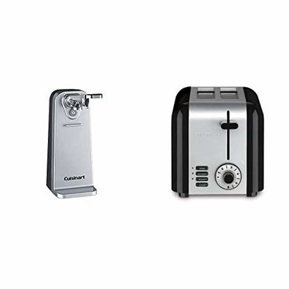 Picture of Cuisinart Deluxe Can Opener - Silver & CPT-320P1 Compact Stainless 2-Slice Toaster, Brushed Stainless