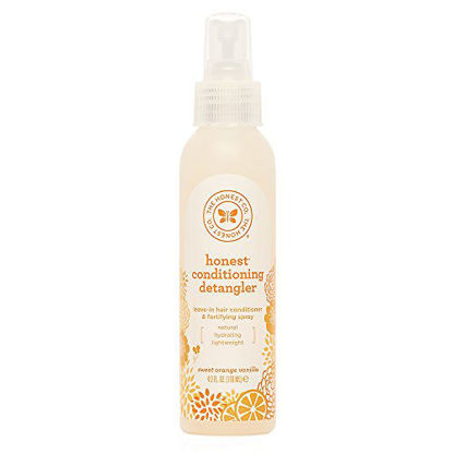 Picture of The Honest Company Sweet Orange Vanilla Conditioning Detangler Spray | Lightweight Leave-in Conditioner & Fortifying Spray | Paraben & Synthetic Fragrance Free | Plant-Based | VEGAN | 4 fl. oz.