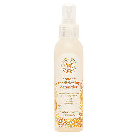 Picture of The Honest Company Sweet Orange Vanilla Conditioning Detangler Spray | Lightweight Leave-in Conditioner & Fortifying Spray | Paraben & Synthetic Fragrance Free | Plant-Based | VEGAN | 4 fl. oz.