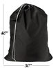 Picture of Nylon Laundry Bag - Locking Drawstring Closure and Machine Washable. These Large Bags Will Fit a Laundry Basket or Hamper and Strong Enough to Carry up to Three Loads of Clothes. (Black)