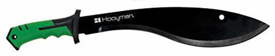 Picture of Hooyman Machete with Heavy Duty Construction, Ergonomic Non-Slip Handle and Belt Sheath for Gardening, Land Management, Bushcraft, Hunting and Outdoor