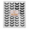 Picture of JIMIRE 20 Pairs False Eyelashes 4 Styles Fluffy Eyelashes Pack 3D Volume Faux Mink Lashes Packs