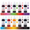 Picture of Ktdorns Soap Dye Soap Making Set - 10 Liquid Colors for Soap Coloring,Coal Black, Royal Blue,Chocolate Brown,Lemon Yellow,Fruit Green,Sunset Red,Sunset Yellow,Deep Pink,Super Red and Grape Violet.