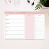 Picture of Sweetzer & Orange Weekly To Do List Notepad. Pink Gold Weekly Planner Pad with Daily Planner Agenda Squares. 7x10 Day Planner 2020 2021 - Student Planner, Work Planner and Checklist Note Pad.