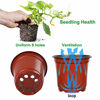 Picture of Augshy 110 Pcs 4" Plastic Plants Nursery Pot,Seed Starting Pots