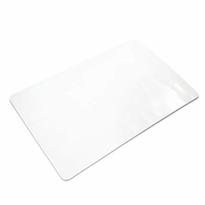 Picture of Ilyapa Hardwood Chair Mat 30" x 48" Heavy Duty Clear PVC Office Chair Mat for Hardwood and Tile Floors, Protective Floor Mat for Home or Office