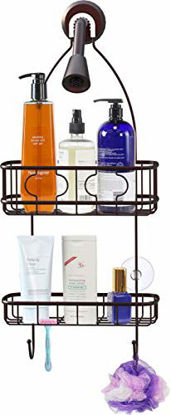 Picture of Simple Houseware Bathroom Hanging Shower Head Caddy Organizer, Bronze (22 x 10.2 x 4.2 inches)