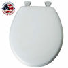 Picture of MAYFAIR 844EC 000 Toilet Seat Easily Remove, ROUND, Durable Enameled Wood, White