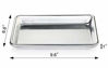 Picture of New Star Foodservice 33977 Commercial-Grade 18-Gauge Aluminum Sheet Pan/Bun Pan, 9 2/3" W x 6 2/3" L x 1" H (1/8 size)