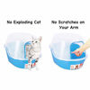 Picture of Petphabet Covered Litter Box, Jumbo Hooded Cat Litter Box Holds Up to Two Small Cats Simultaneously,Extra Large (Gray)
