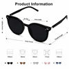 Picture of SOJOS Classic Round Retro Plastic Frame Vintage Large Sunglasses BLOSSOM SJ2067 with Black Frame/Grey Lens