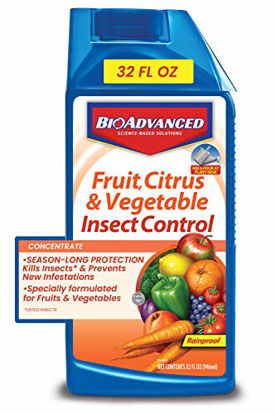 Picture of BioAdvanced 701520A Fruit, Citrus & Vegetable Insect Control for Edible Gardening Concentrate, 32-Ounce