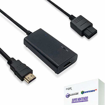 Picture of HDMI Cable for Nintendo GameCube, Nintendo 64 N64, Super Nintendo SNES Console (3-In-1)