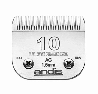 Picture of Andis Carbon-Infused Steel UltraEdge Dog Clipper Blade, Size-10, 1/16-Inch Cut Length (64071)