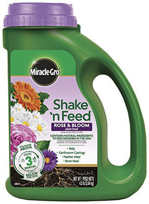 Picture of Miracle-Gro Plant Food 3002210 Shake 'N Feed Rose and Bloom Continuous Release Pl, 4.5 lb