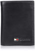 Picture of Tommy Hilfiger Men's Leather Trifold Wallet, Oxford Black, One Size