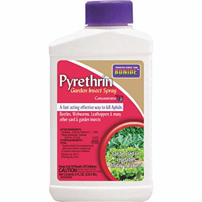 Picture of Bonide (BND857) - Pyrethrin Garden Insect Spray Mix, Outdoor Insecticide/Pesticide Concentrate (8 oz.), Brown/A