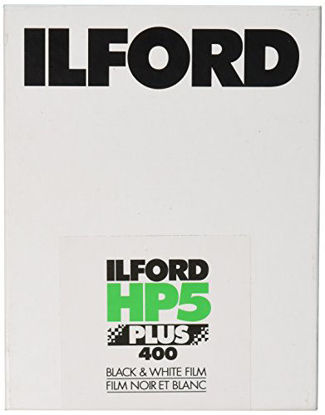 Picture of Ilford HP5 Plus 400 4 x 5 Inches 25 Sheets, Black (1629172)