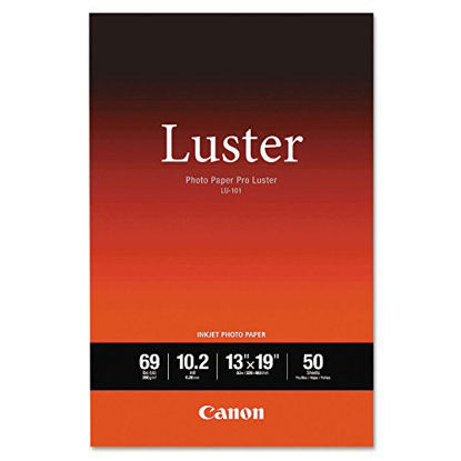 Picture of Canon Luster - 10.2 mil - 13 in x 19 in - 260 g/m_ - 50 Sheet(s) Photo Paper - for PIXMA iP4870, iP8720, IX6820, MX357, PRO-1, PRO-10, PRO-100