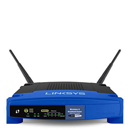 Picture of Linksys WRT54GL Wi-Fi Wireless-G Broadband Router,Blue / Black