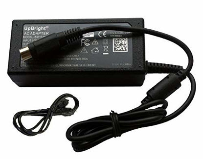 Picture of UpBright 4-Pin 24V AC/DC Adapter Compatible with Canon MG1-4558 5039 4892 PA-14U PA-14E imageFORMULA 300P DR-2020U DR-1210C DR-M260 DR-M160 DR-M140 ScanFront 330 400 CanoScan 9950F Scanner 2A Power
