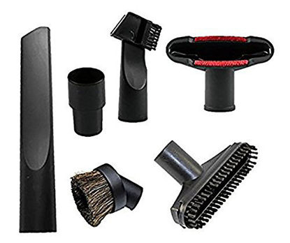 Picture of Wonlives Central Vacuum Hose Vacuum Attachments Accessories 32mm (1 1/4 inch) to 35 mm Brush Nozzle Crevice Tool for Standard Hose