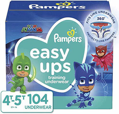 Picture of Pampers Easy Ups Training Pants Boys and Girls, Size 6 (4T-5T), 104 Count