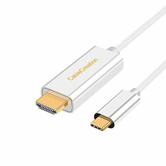 CableCreation USBC to HDMI Cable 6FT, USB Type C to HDMI 4K Cable Adapter,  Compatible with MacBook Pro 2020/2019, Mac Mini, iMac 2017, Chromebook