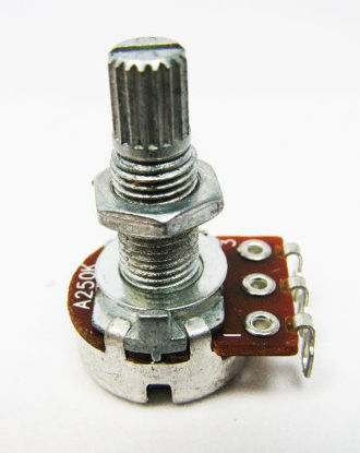 Picture of 2-pack 250K Long-Shaft Audio-Taper Guitar Volume Potentiometers