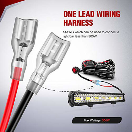 GetUSCart- Nilight Wiring Harness Kit 14AWG Heavy Duty 12V On-Off ...