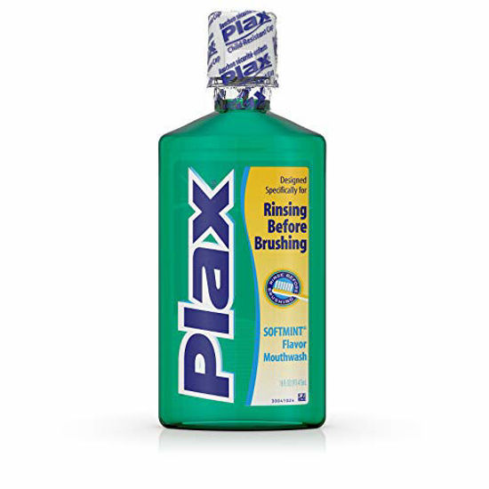 Picture of Plax Advanced Formula Plaque Lossening Rinse, Soft Mint, 16 Fl. Oz