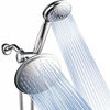 Picture of DreamSpa 3-way 8-Setting Rainfall Shower Head and Handheld Shower Combo (Chrome). Use Luxury 7-inch Rain Showerhead or 7-Function Hand Shower for Ultimate Spa Experience!