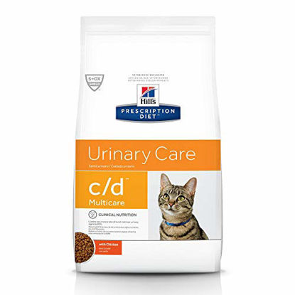 Picture of Hill's Prescription Diet c/d Multicare Urinary Care with Chicken Dry Cat Food, 8.5 Lb Bag