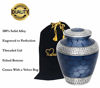 Picture of MEMORIALS 4U Memorials4u Elite Cloud Blue and Silver Cremation Urn for Human Ashes - Adult Funeral Urn Handcrafted - Affordable Urn for Ashes - Large Urn Deal.