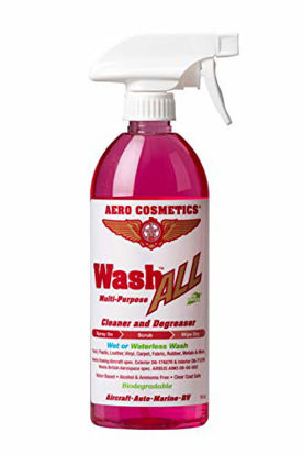 Picture of Wash All Multi-Surface, Multi-Purpose Cleaner Degreaser. Kitchen, Bath, Floors, Furniture, Appliances, Home, Car, RV, and Boat