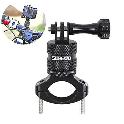 Picture of SUREWO Bike Mount for GoPro Hero 9/8/7/6/5 Black,GoPro Max,Camera Aluminum Bicycle Motorcycle Handlebar Mount Compatible with DJI Osmo Action,Xiaomi YI,Crosstour,Insta360 ONE R and Most Action Cameras