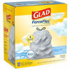 Picture of Glad ForceFlex Tall Kitchen Drawstring Trash Bags - 13 Gallon Trash Bag, Fresh Clean scent with Febreze Freshness - 110 Count (Package May Vary)