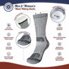 Picture of Buttons & Pleats Wool Socks for Men Women 80% Merino Thermal Warm Cozy Winter Fuzzy Boot Sock Charcoal ML