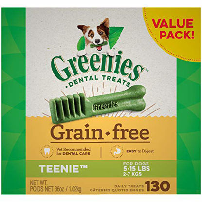 Picture of GREENIES Grain Free Natural Dental Dog Treats - Teenie (5-15 lb. dogs)