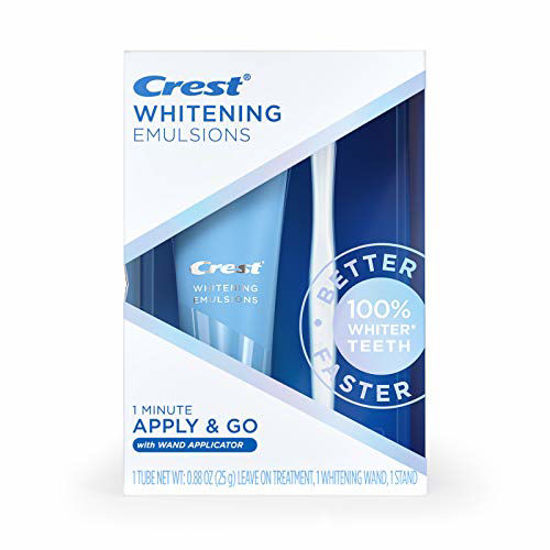 GetUSCart Crest Whitening Emulsions Leave on Teeth Whitening Kit With Whitening Wand 0.88 Oz 25 G 0.88 ounces