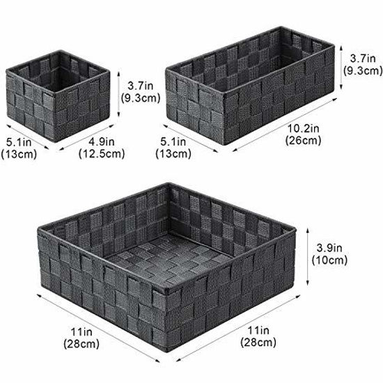 Photo inspiration: Industrial Woven Storage Containers Reference: Getuscart Posprica Woven Storage Box Cube Basket Bin Container Tote