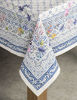 Picture of Maison d' Hermine Faïence 100% Cotton Tablecloth for Kitchen | Dining | Tabletop | Decoration | Parties | Wedding | Spring/Summer (Rectangle, 54 Inch by 72 Inch)