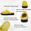 Picture of landeer Memory Foam Cotton Slippers Couple Style Men's and Women's House Casual Shoes (Yellow,Women15-16/Men13-14)