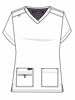 Picture of KOI Basics 373 Women's Becca Scrub Top Heather Grey L