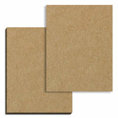Picture of 50 Sheets, Brown Kraft Cardstock, 200 GSM (75 lb. Cover), 8.5 x 11 inches