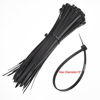 Picture of 100 Pack Zip Tie Adhesive Mounts Self Adhesive Cable Tie Base Holders with Multi-Purpose Cable Tie (Length 150 mm, Width 2 cm, Black)