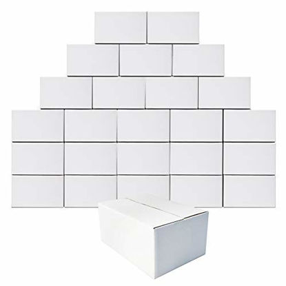 Picture of Calenzana 11x6x6 Shipping Boxes Set of 25, Corrugated Cardboard Box for Packing Mailing Gifts, White